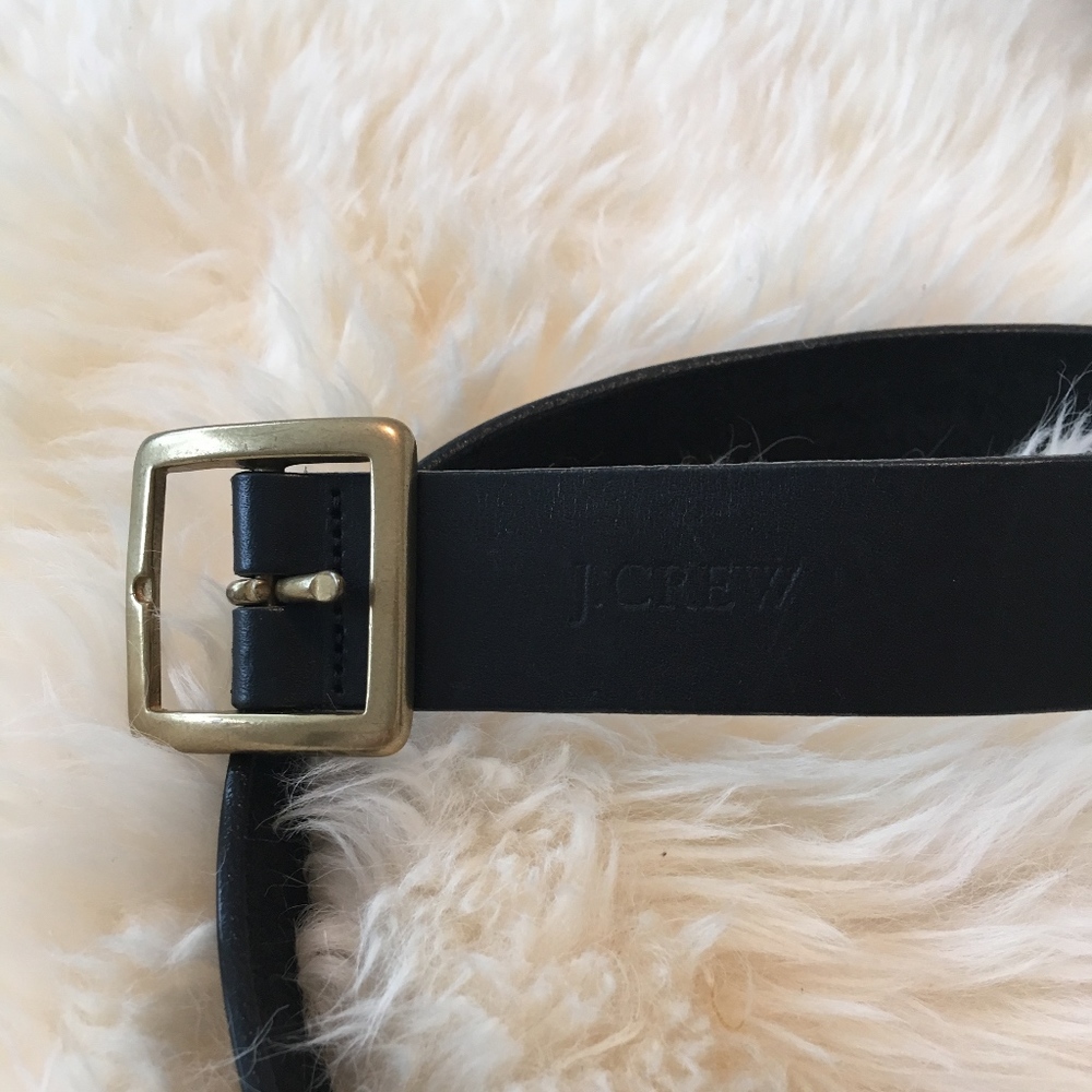 Black J Crew Waist Belt